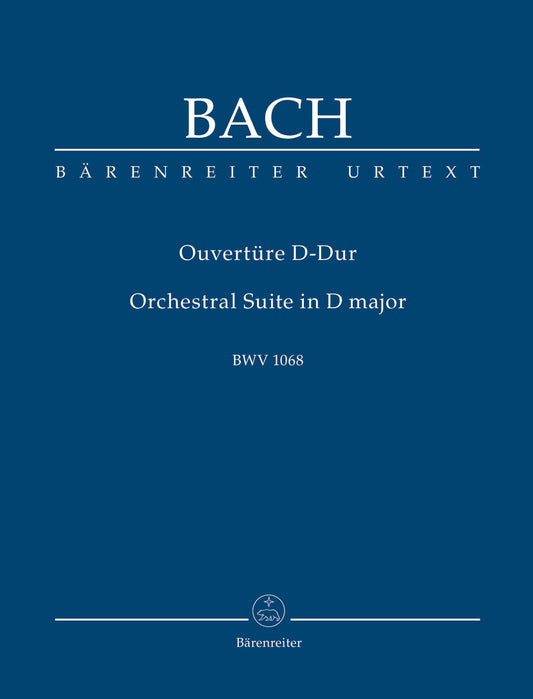 バッハ：管弦楽組曲 第3番 ニ長調 BWV 1068/新バッハ全集版 【輸入：室内楽(スコア)】