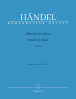 ヘンデル：ユトレヒト・テ・デウム HWV 278(英語)/原典版/Hendrie編 【輸入：合唱とピアノ】