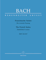 バッハ:フランス組曲 BWV 812-817/新バッハ全集に基づく原典版/Durr編 【輸入:ピアノ】