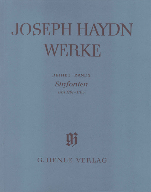 ハイドン：新ハイドン全集 I/2: 交響曲集 1761年-1765年/Scheideler編 【輸入：全集】