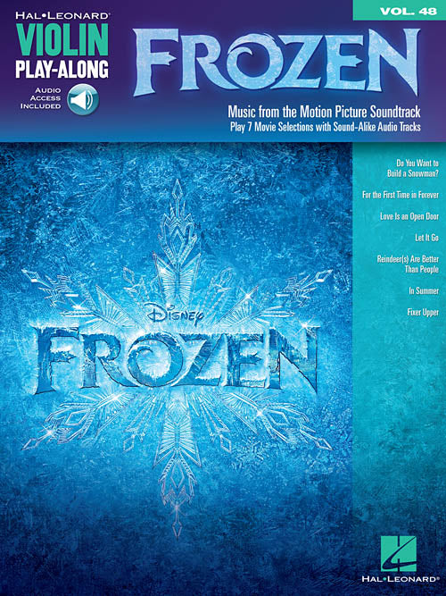 アンダーソン=ロペス:バイオリン・プレイ・アロング 第48巻: ディズニー映画「アナと雪の女王」より: オーディオ・オンライン・アクセスコード付 【輸入:ヴァイオリン】