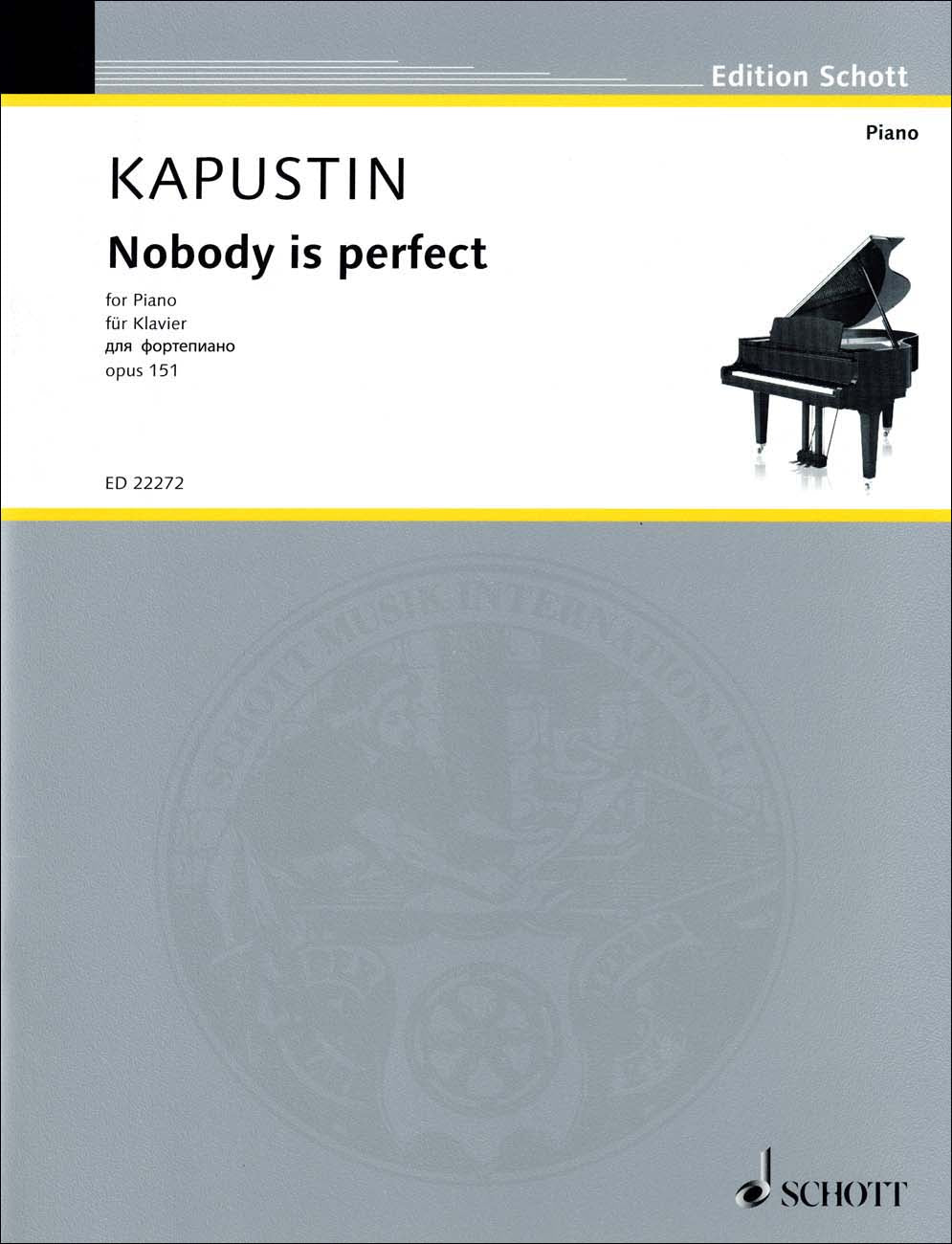 カプースチン：誰も完璧ではない Op.151 【輸入：ピアノ】