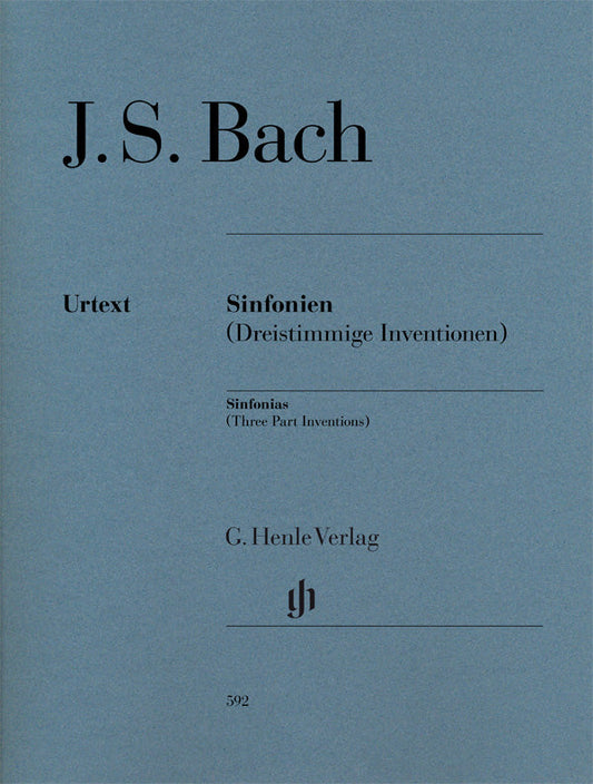 バッハ:シンフォニア(三声のインヴェンション) BWV 787-801/原典版/Scheideler編/Schneidt運指 【輸入:ピアノ】