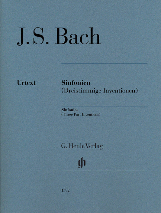 バッハ:シンフォニア(三声のインヴェンション) BWV 787-801/原典版/Scheideler編(運指なし) 【輸入:ピアノ】