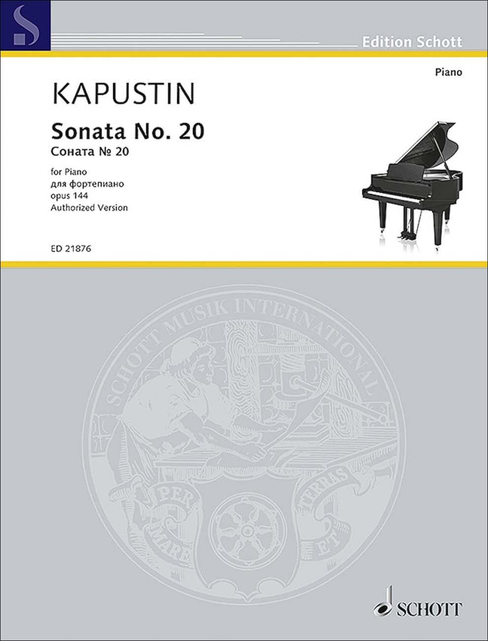 カプースチン：ピアノ・ソナタ 第20番 Op.144 【輸入：ピアノ】