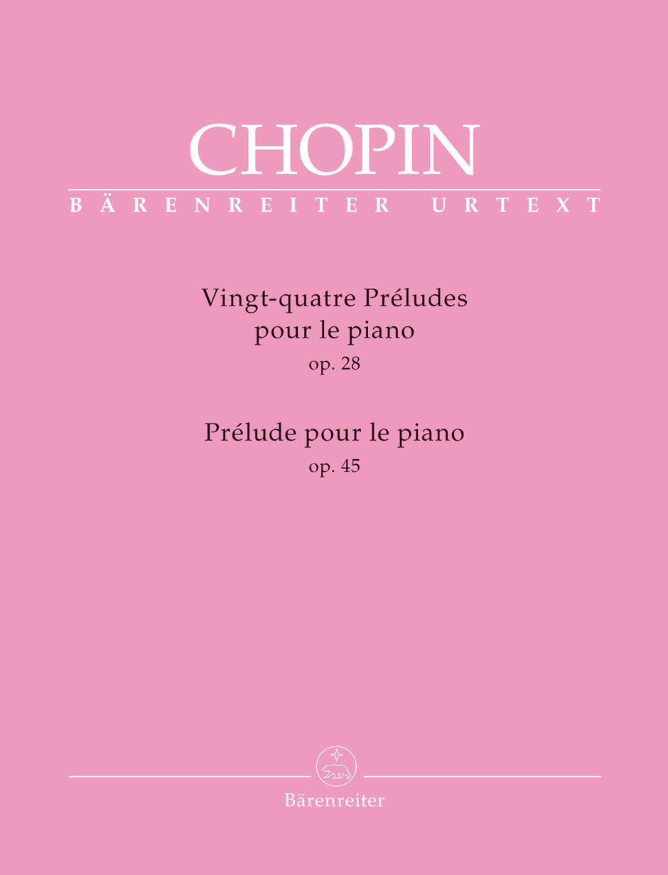 ショパン：24の前奏曲 Op.28、前奏曲 嬰ハ短調 Op.45/原典版/フラム編/リットナー運指 【輸入：ピアノ】