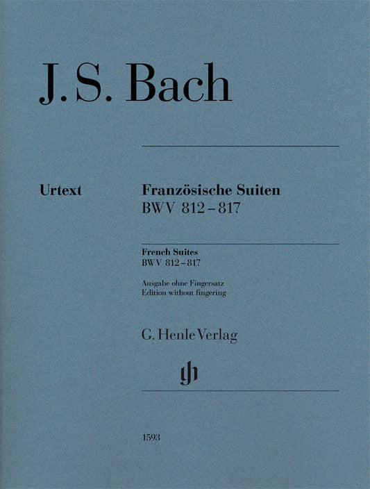 バッハ：フランス組曲 BWV 812-817/原典版/Scheideler編/運指なし 【輸入：ピアノ】