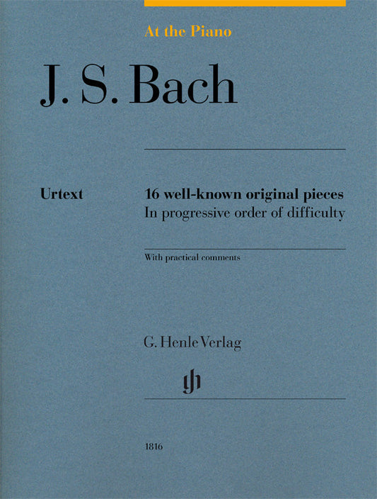 バッハ:At the Piano - J. S. バッハの16のピアノ小品/原典版/Hewig-Troscher運指 & 編(英語版) 【輸入:ピアノ】