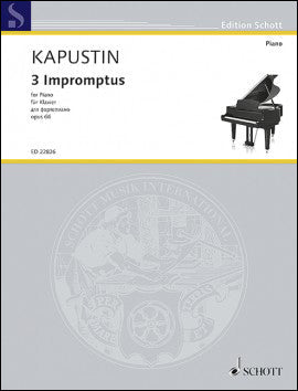 カプースチン:3つの即興曲 Op.66 【輸入:ピアノ】