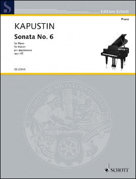 カプースチン：ピアノ･ソナタ 第6番 Op.62 【輸入：ピアノ】