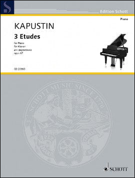 カプースチン:3つの練習曲 Op.67 【輸入:ピアノ】