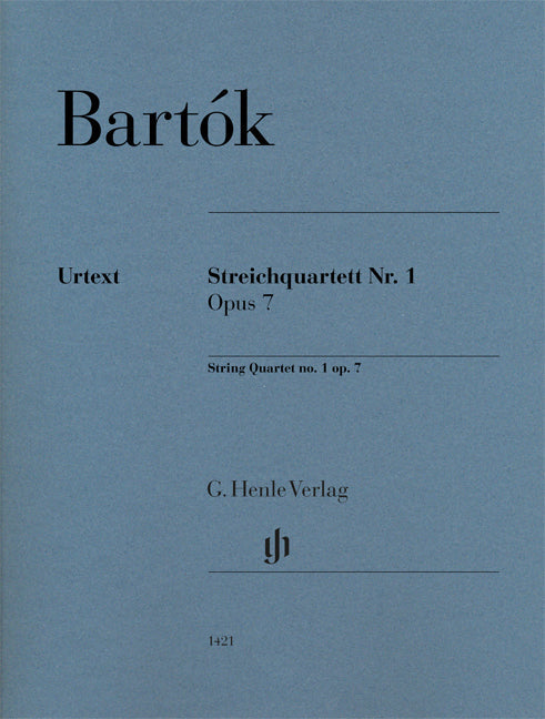 バルトーク：弦楽四重奏曲 第1番 Op.7/原典版/Somfai編 【輸入：室内楽(パート譜)】