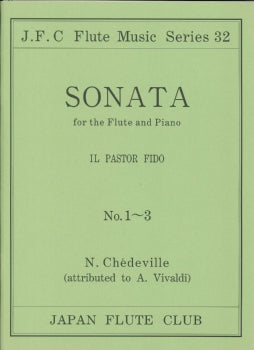 フルートクラブ名曲シリーズ０３２　ヴィヴァルディ作曲　フルートソナタｏｐ．１３　１～３