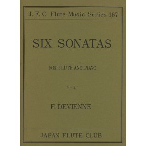 フルートクラブ名曲シリーズ１６７　ドゥヴィエンヌ作曲　ソナタ　Ｏｐ．６－２