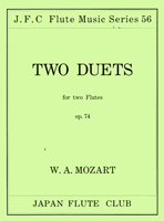 フルートクラブ名曲シリーズ０５６　モーツァルト作曲　フルート二重奏　改訂第一版