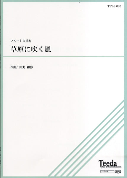 フルート３重奏　草原に吹く風　ＣＤ付