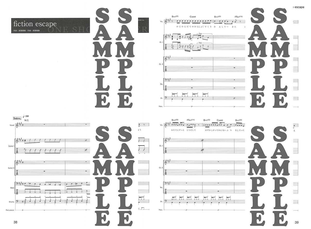 バンドスコア KEYTALK 『ONE SHOT WONDER』