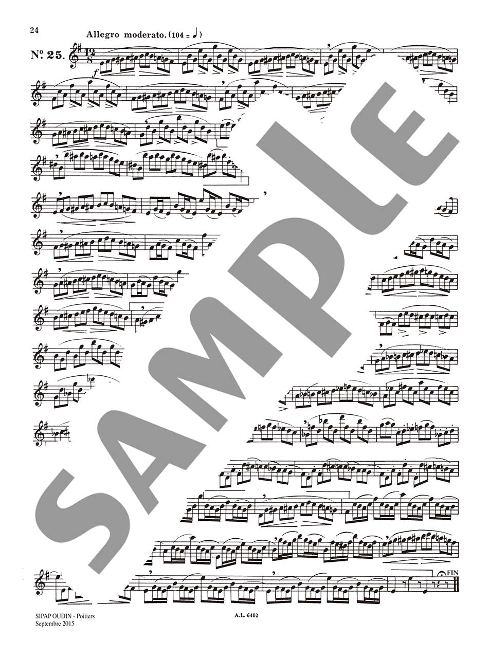 クローゼ/ミュール:サクソフォンのための25の日課練習 ルデュック社ライセンス版_3