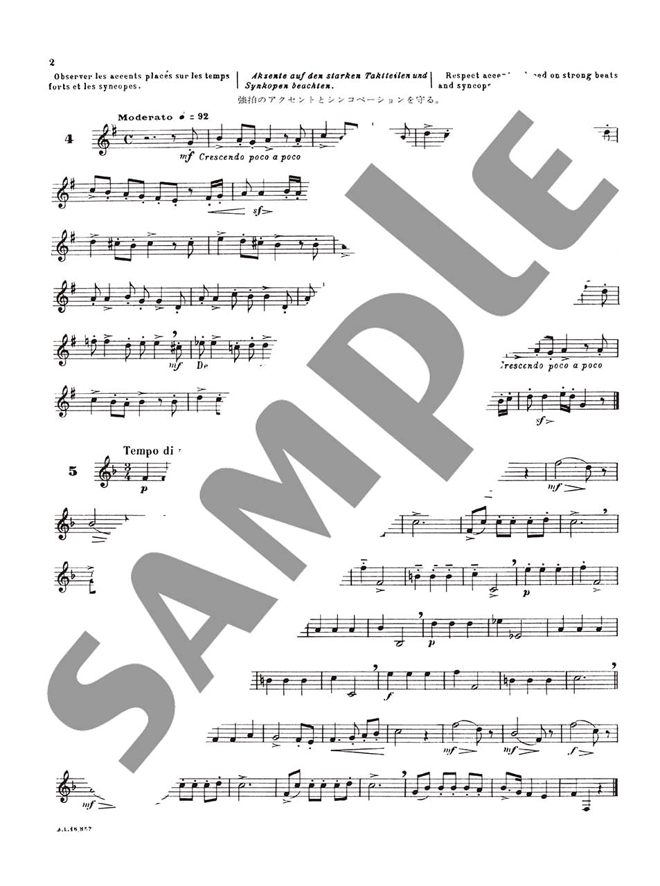 アルフォンス:旋律的・漸進的な新しい200のホルン練習曲 第1巻 ルデュック社ライセンス版_3