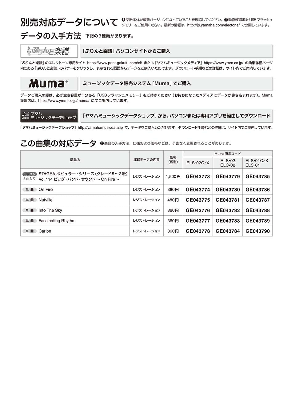 STAGEA ポピュラー 5～3級 Vol.114 ビッグ・バンド・サウンド ～On Fire～_1