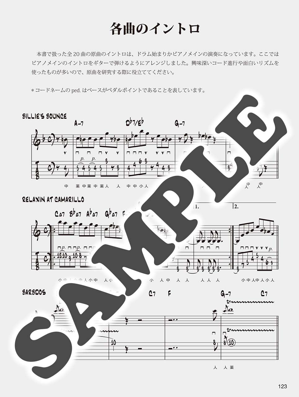 【TAB譜付ギタースコア】 Charlie Parker Collection for Jazz Guitar_5