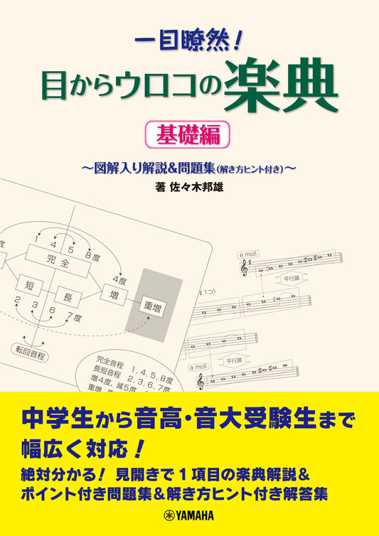 一目瞭然!目からウロコの楽典 ~図解入り解説&問題集(解き方ヒント付き)~<基礎編>